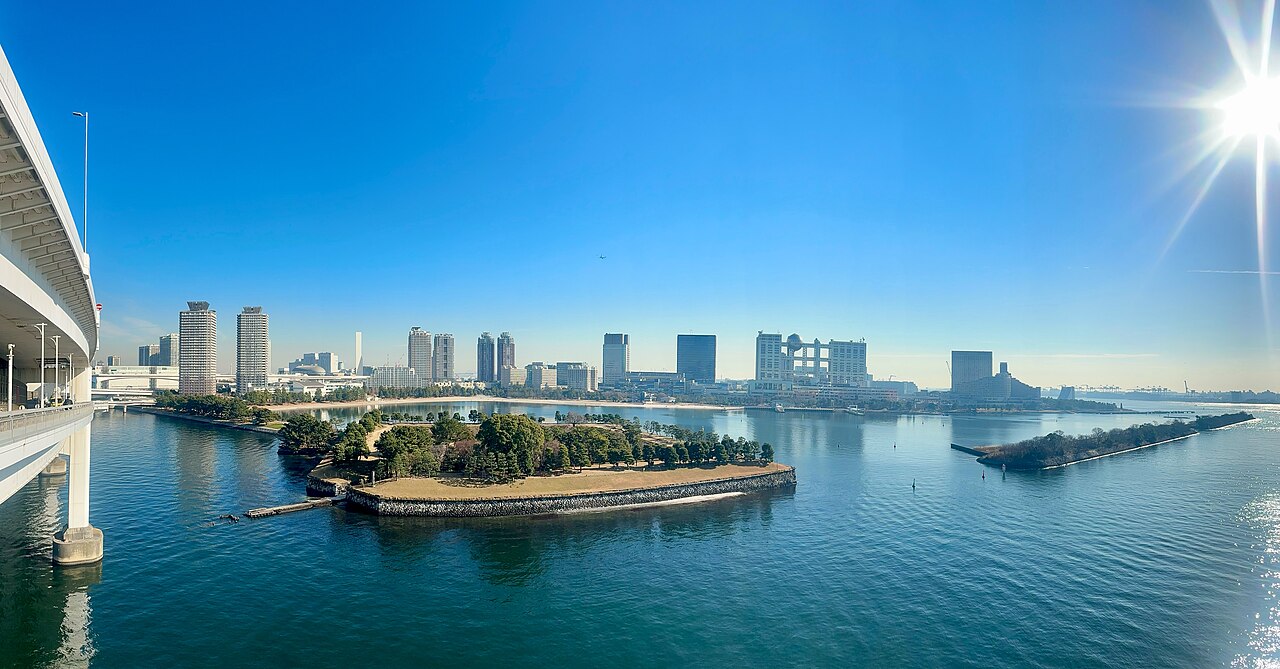 Odaiba streetscape · not the restaurant